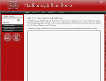 Tablet Screenshot of marlboroughbooks.com
